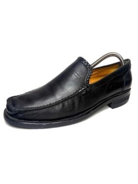 Balenciaga Italian Black Leather Driving Loafer | 9
